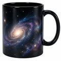 Schwarze Kaffeetasse mit Galaxie-Design 350ml
