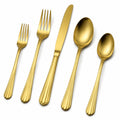Elegantes Goldfarbenes Besteckset für besondere Anlässe