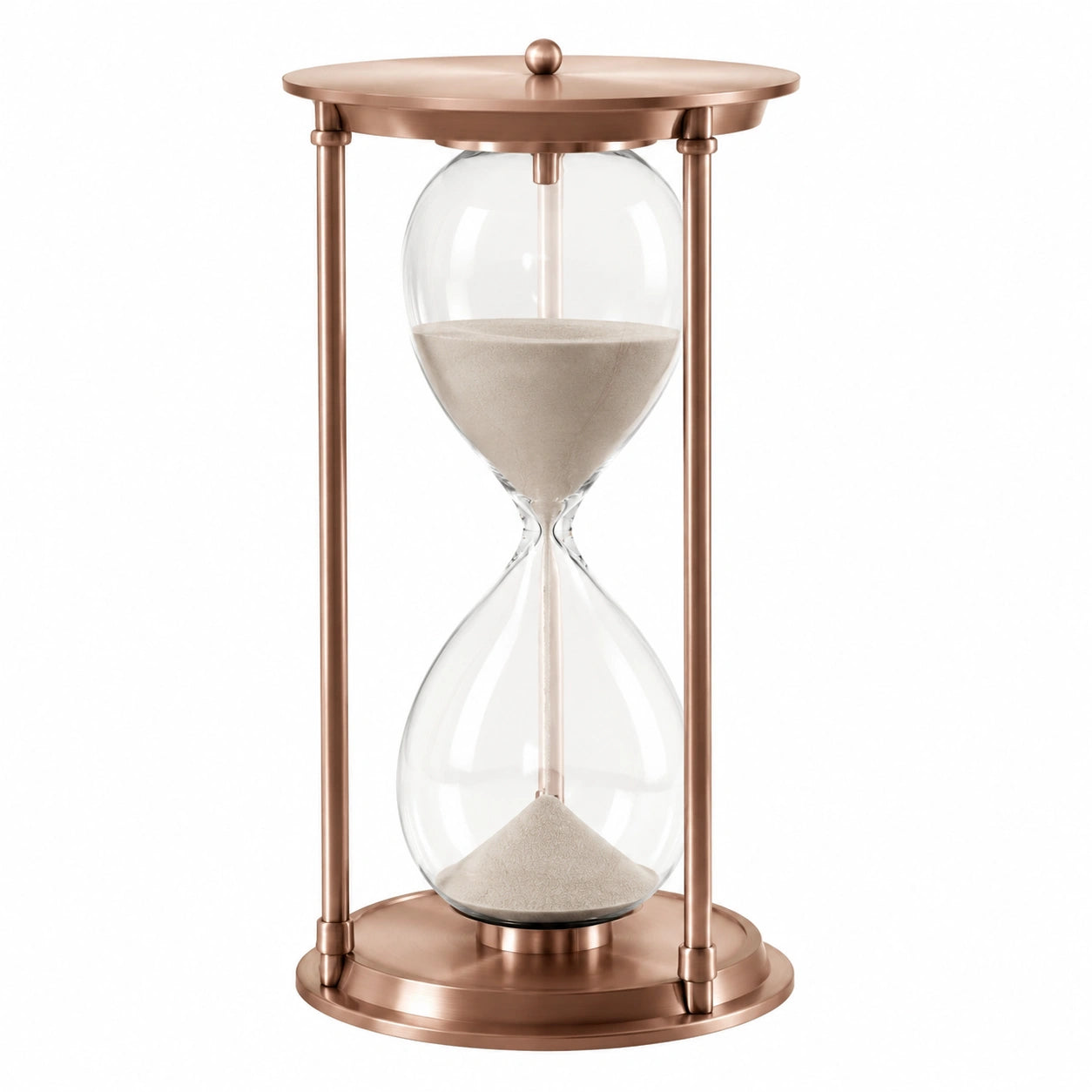 Elegante Sanduhr in Kupfer, 60 Minuten Timer