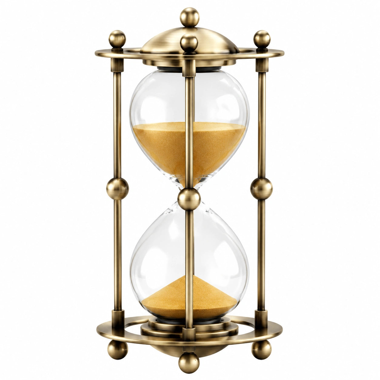 Sanduhr 30 Minuten Gold - Beige Sand