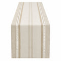 Eleganter Tischläufer Beige Streifen 180x40cm